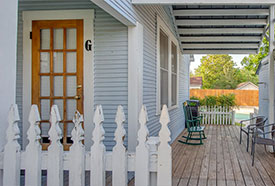 Fredericksburg Texas vacation rental house covered porch