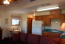 kitchen refridgerator Fredericksburg Texas Hotel motel stove sink